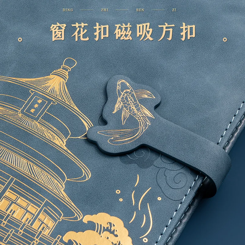 2024 Promotional Wholesale Printed Customizable a4 a5 paper notebook Custom Logo Hardcover PU Leather Notebook with Binding