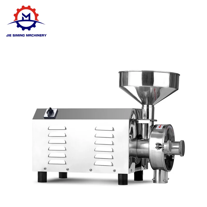 Desktop Food grade small dry ginger powder grinding machine commercial rice grinder machine flour milling machine