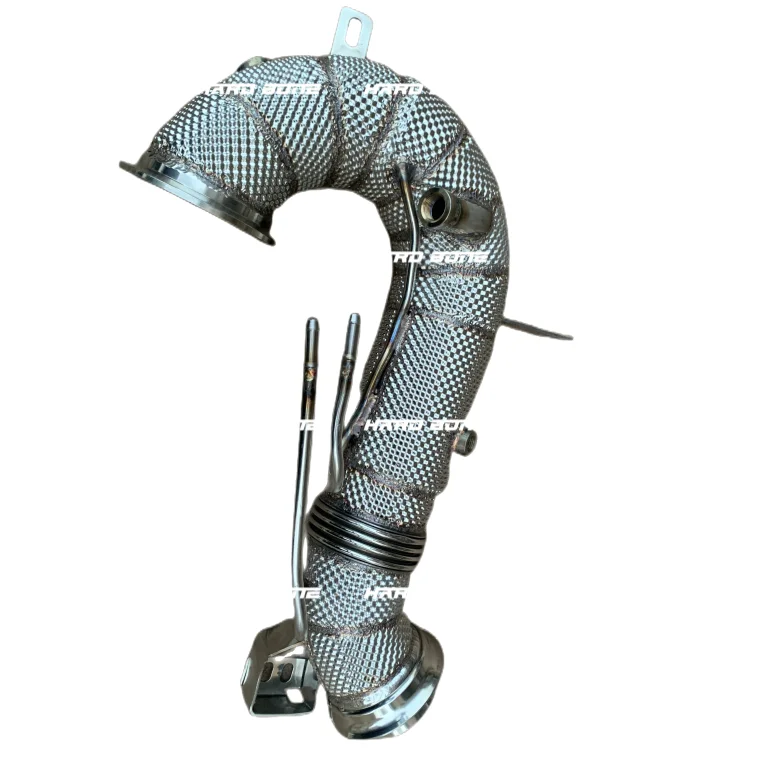 Factory Price Exhaust Pipe Heat Shield De-Cat Exhaust Downpipe For Benz Amg Gt50