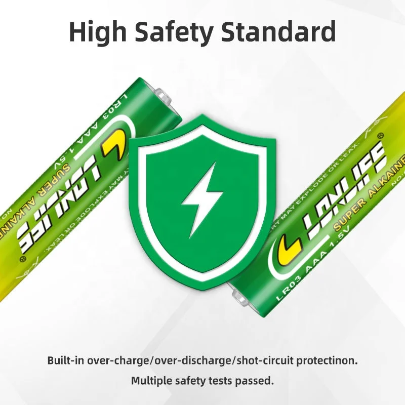 LONLIFE LR03 AAA Alkaline Battery High Capacity Long Duration Time 120 Mins