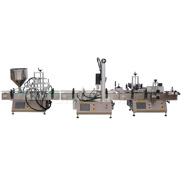YL-DL Wholesale Prices Small Desktop Automatic Chocolate Pepper Sauce Food Cream Capping Labeling and Filling Production Line
