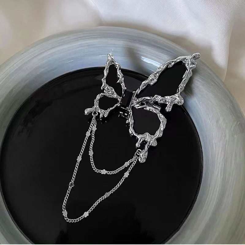 High-End Pearl Brooch Pins Fashionable Full Black Butterfly & Angel Wings Niche Personalized Creative Brooch for Weddings
