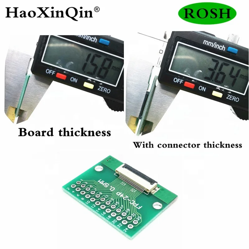 FPC-24PIN кабель шаг 0 5 мм до DIP 2 54 smt адаптер печатной платы FFC 24P FPC 24Pin разъем провода к DIP24 конвертер