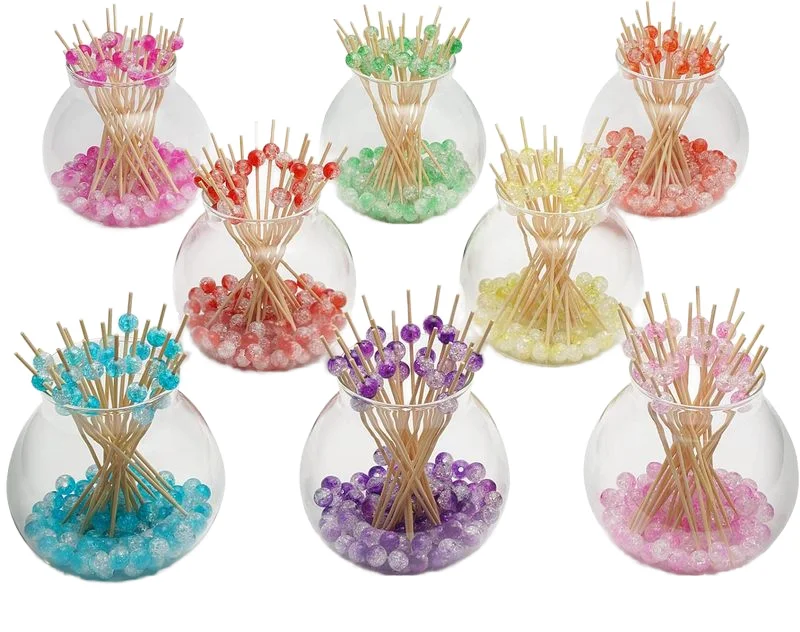 Hot Sale Customization Factory Direct Creativity Cocktail Party Toothpick Flag Pick Christmas Eco-friendly Flat Food Toothpick