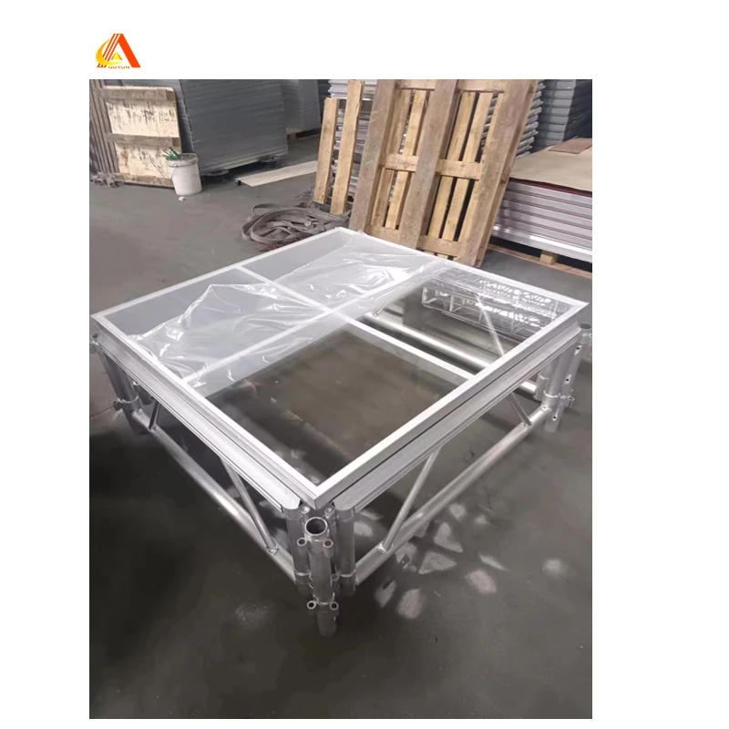 High quality Clear acrylic platform Custom Portable Dance Floor Stage for sale