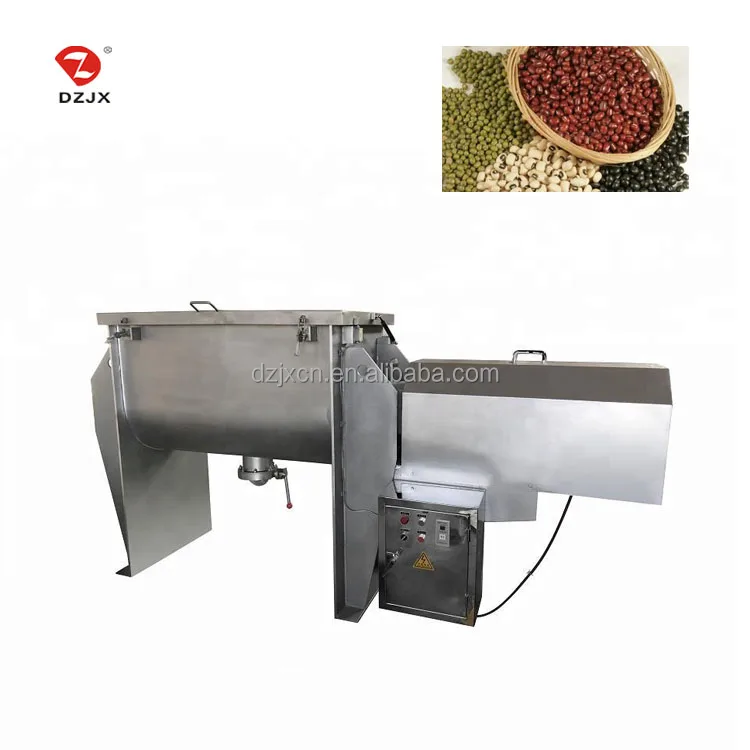 DZ high quality stainless steel 2 ton powder ribbon mixer horizontal blender food milk powder mixing machine