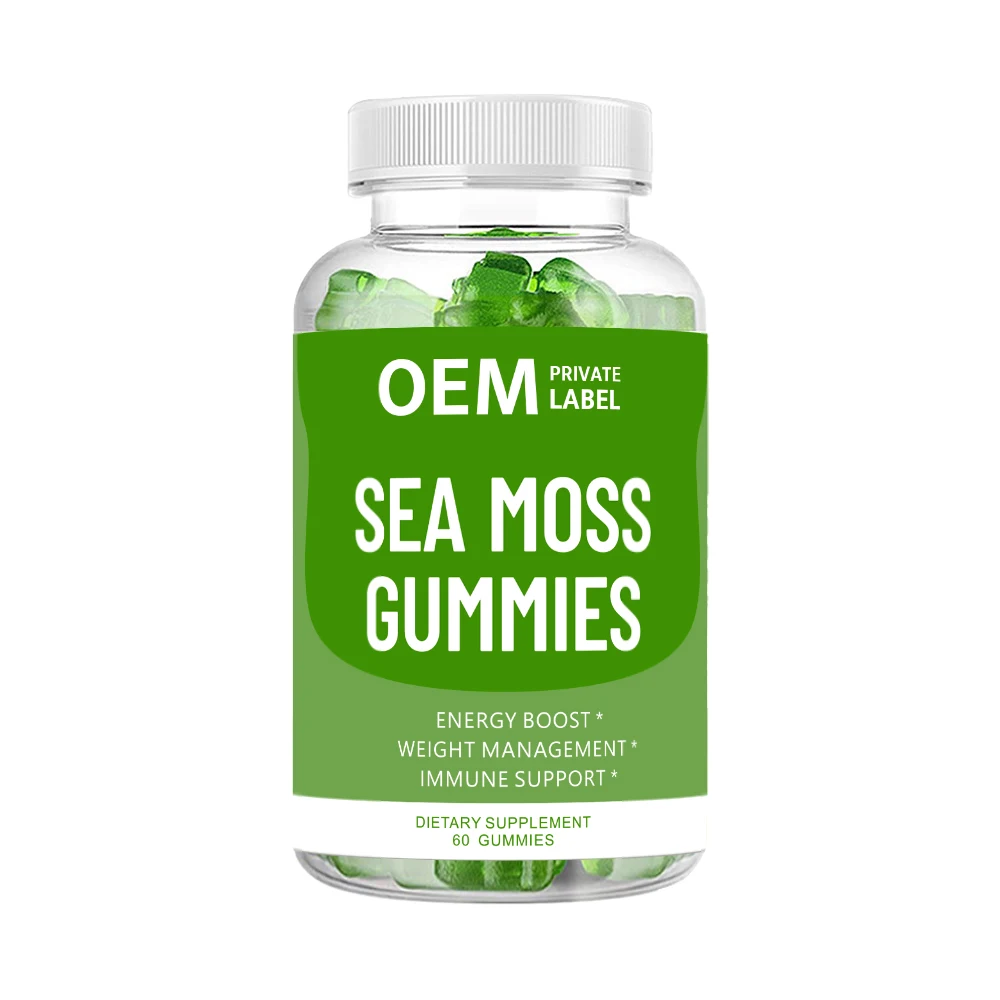 Hot Sales Natural Foods Vegan Halal Sea Moss Gummy Bears  for Weight Control