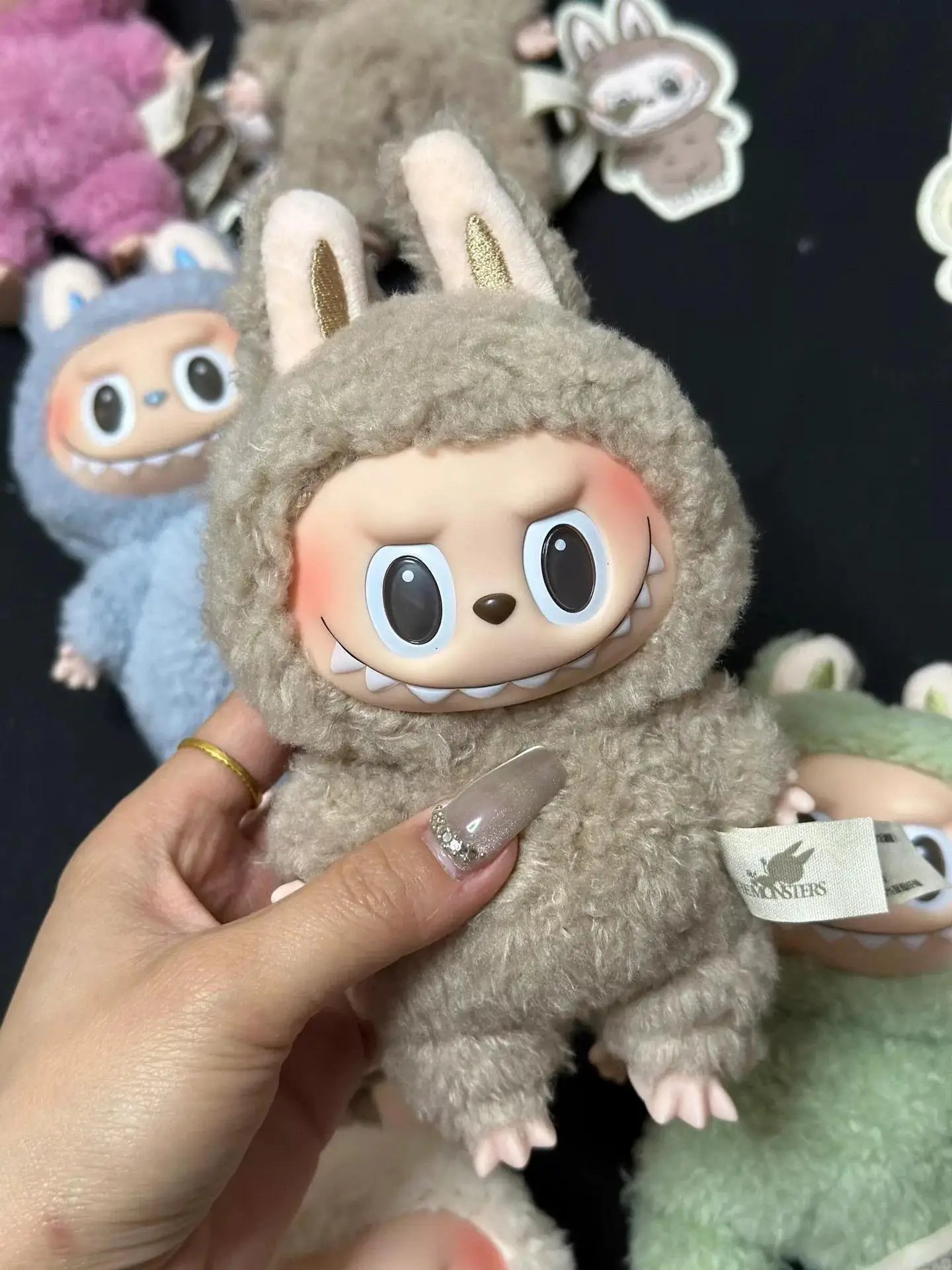 Lovely Original Monster Labubu Plush Toy Stuffed Mystery Box Macaron Labubu Dolls Versions 2 Pop Mart Blind Boxes Children Toys