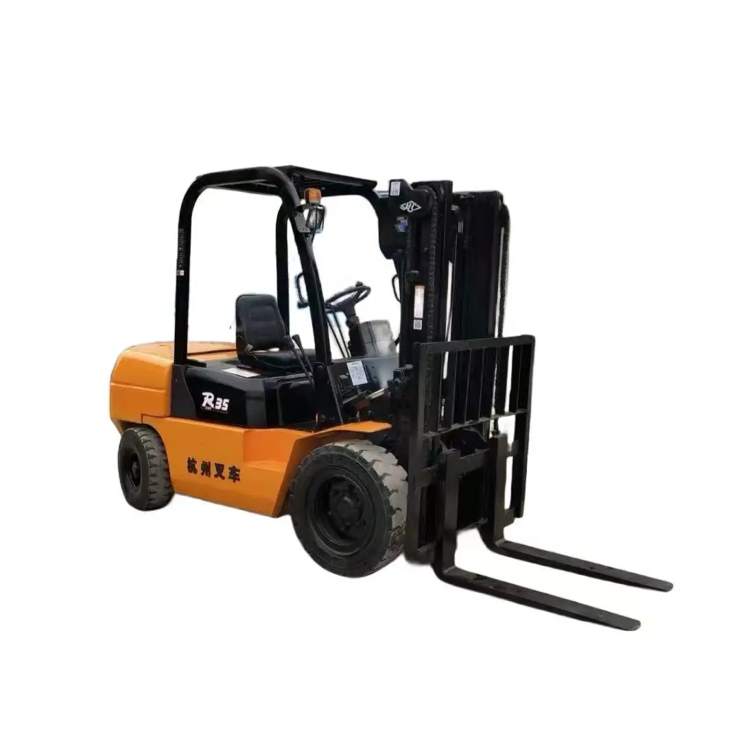 HANGCHA forklift R35 3.5 tons good condition cheap best choice used forklift ready for work