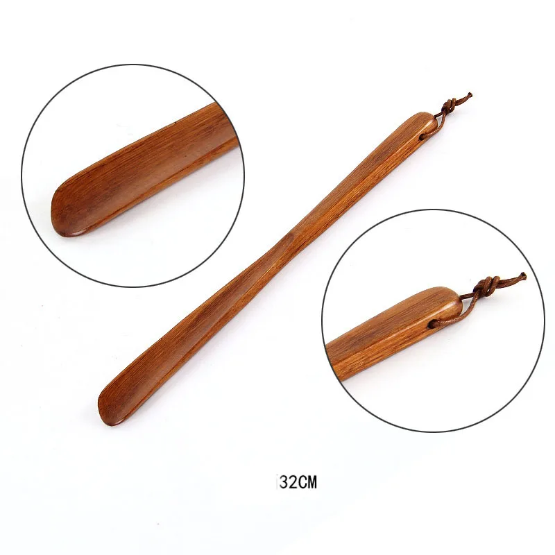 Pregnant long-handled household shoe picks wooden shoe lifts Shoehorn elderly
