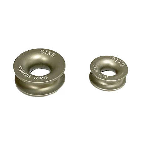 Precise custom size high quality gray hard anodized aluminum low friction ring with laser logo