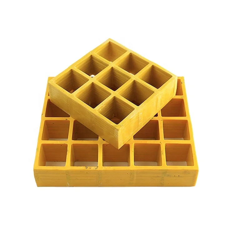 Anti Slip Safety Fiber Reinforced Plastic OEM Service Floor FRP Grating Light Weight High Strength FRP