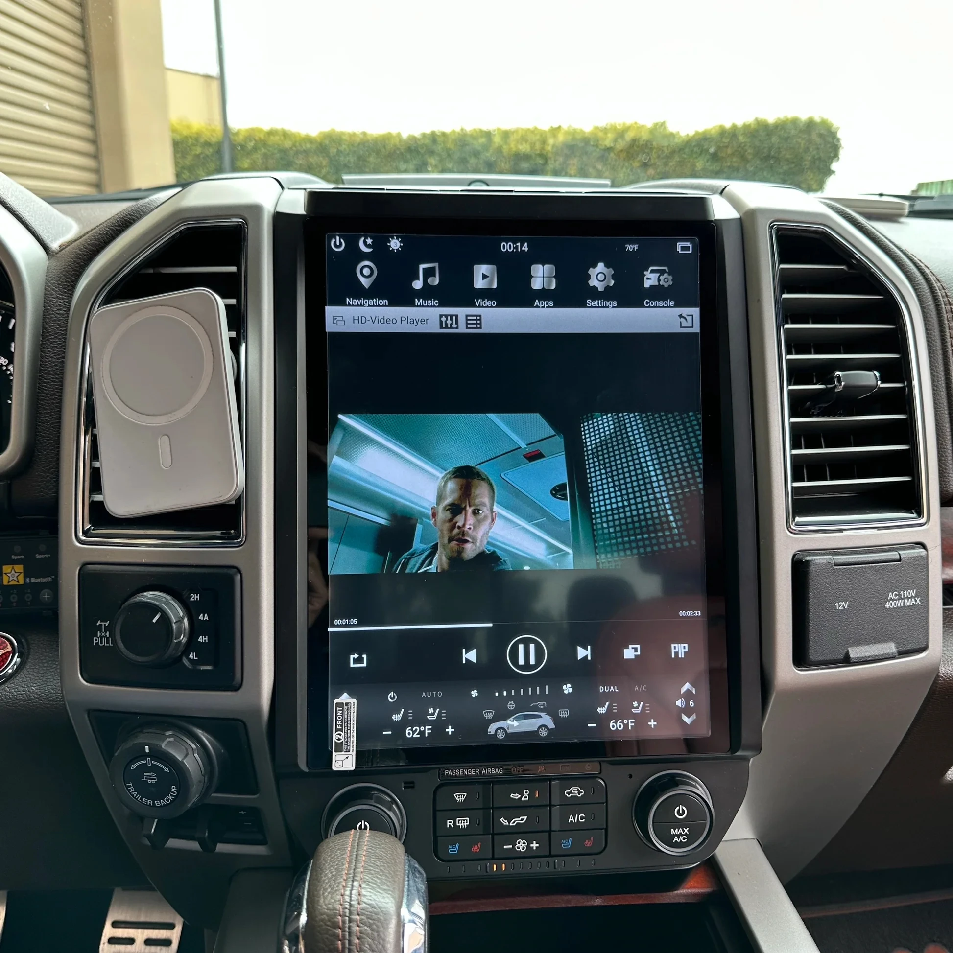 F150 Electronic Audio Player Amplifier Subwoofers GPS Navigation Head Unit WIFI Carply for Ford F 150 Tesla Style Screens Radio