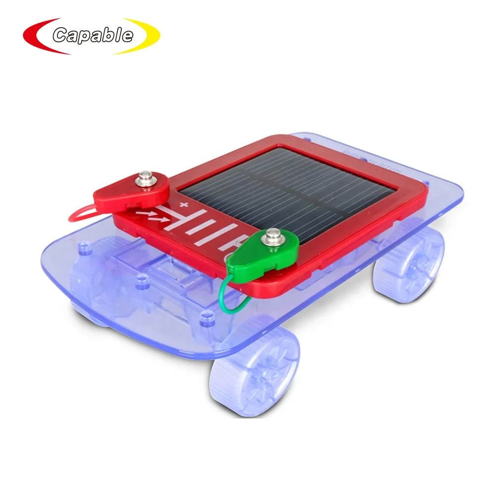 Amazon hotsale diy stem self-assembling solar power electric toy car
