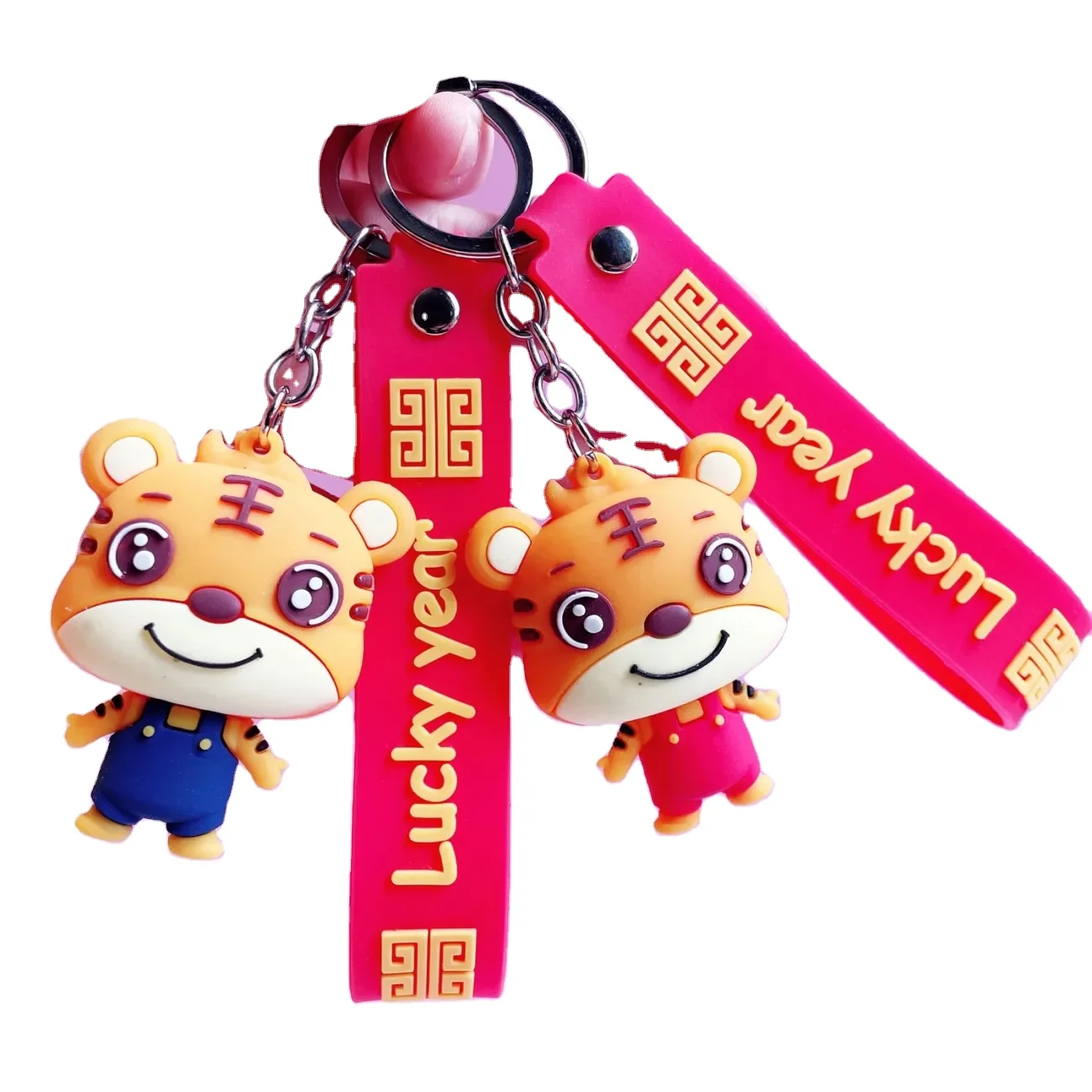Creative cartoon in the New Year ornament little tiger tiger benmingnian key chain pendant small gifts