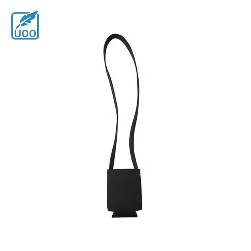 UOO Sublimation Neoprene Blank Folded Bottom 12OZ Short Can Cooler with Strap