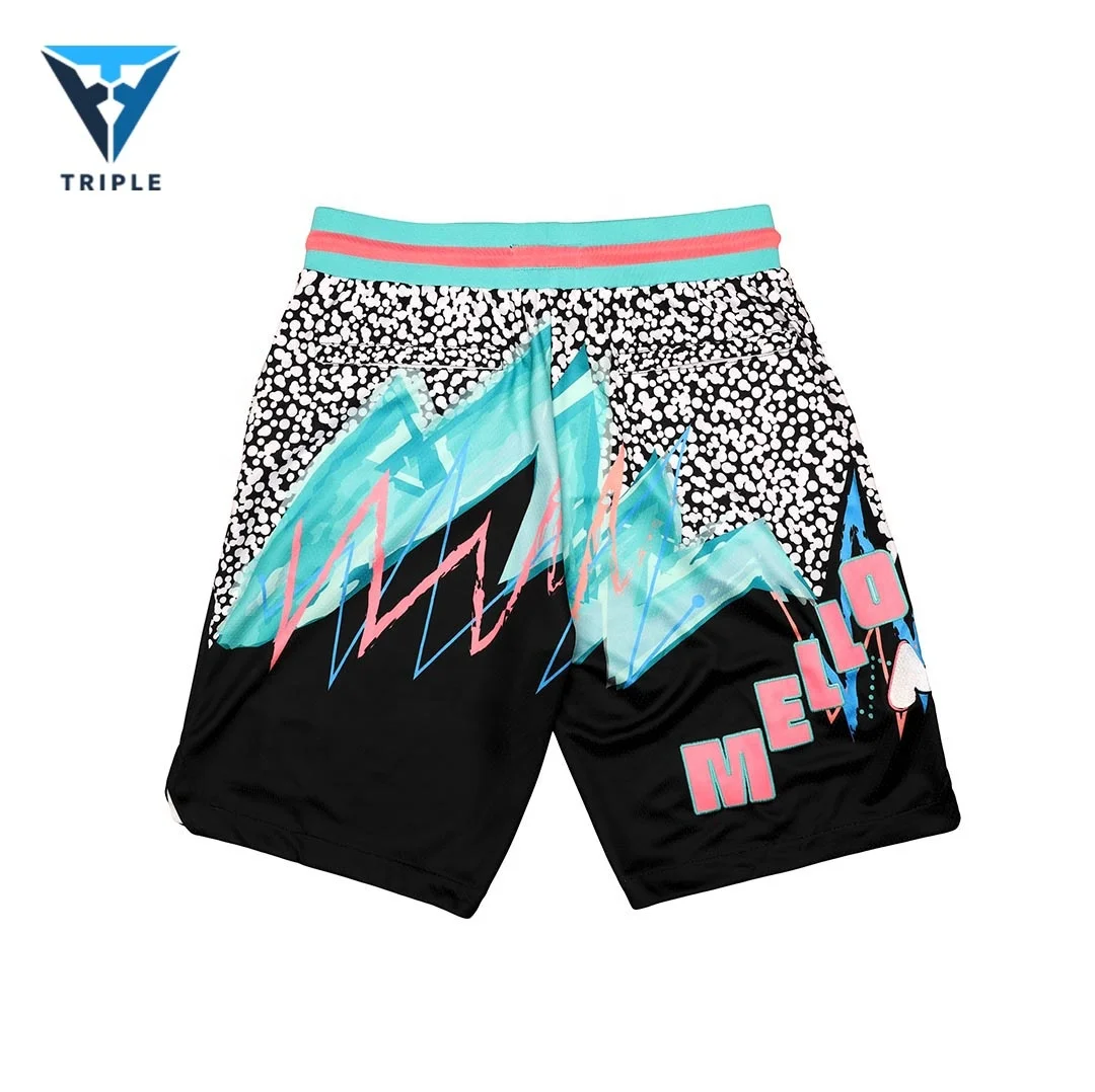 The latest printed sports basketball shorts wholesale basketball uniforms quick dry custom basketball shorts
