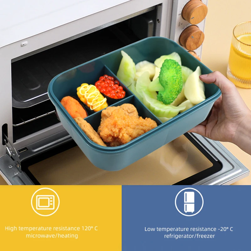 Kitchen Crisper Refrigerator Food Fresh-keeping Polypropylene Plastic Portable Lunch Box