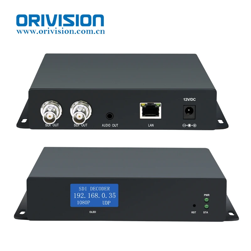 H.265/HEVC IP SRT RTMP RTSP to SDI Decoder IPTV 1080P Video Audio IP Decoder