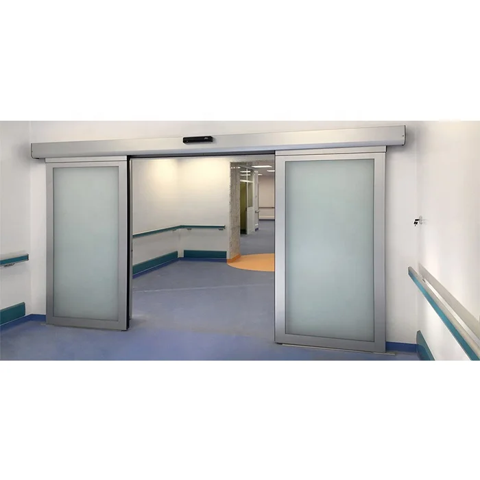 Commercial entry security sliding door aluminium glass automatic sliding door exterior