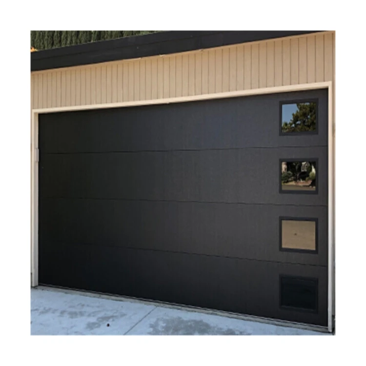 Sectional Galvanized Steel Insulated 16*7 Garage Door Automatic Modern Security Steel Residential Glass Electric 8*7 Garage Door