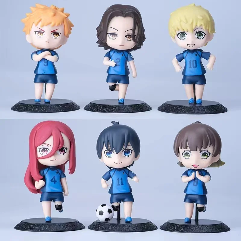 Spot Custom Model Toy Collection Gift 10cm PVC Chigiri Hyoma Nagi Isagi Yoichi Blue Lock Anime Figure