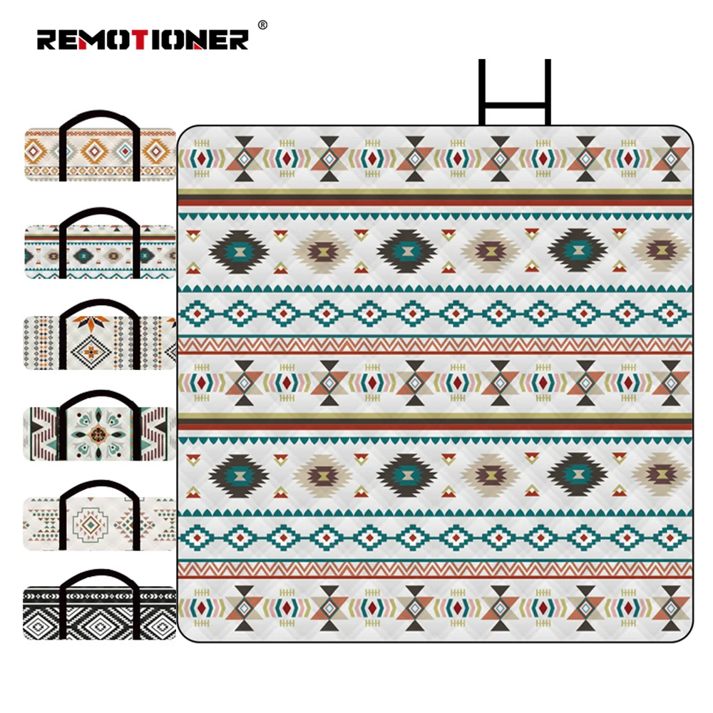 High Quality 240T Pongee 5 Layer Large Sand proof Beach Blanket Waterproof Foldable Outdoor Picnic Mat