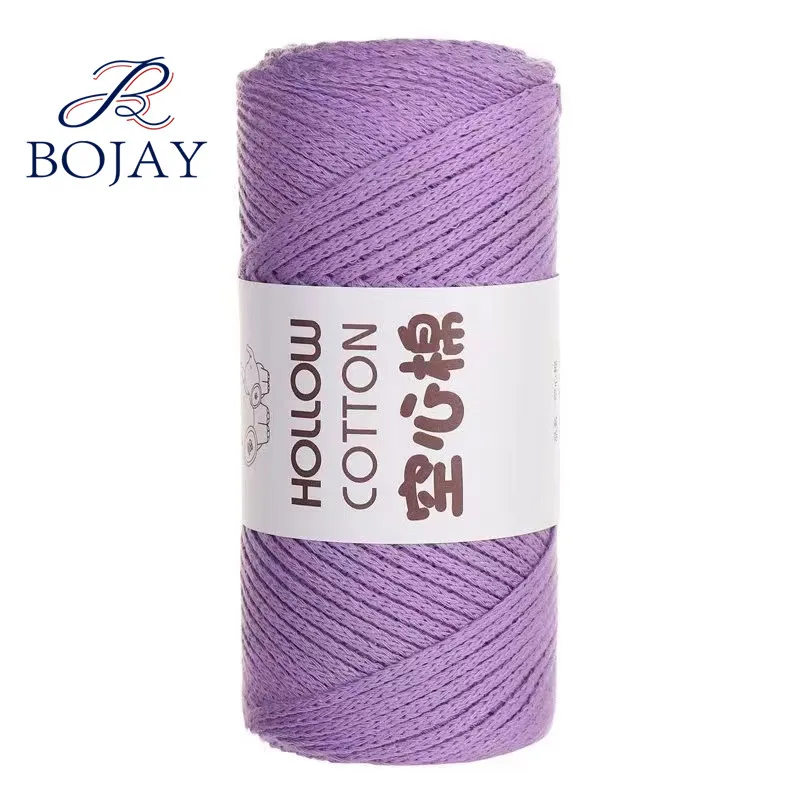Bojay New Crochet Yarn,  150g Ball 150 Meters long with 2mm Thickness 100% Hollow Cotton Yarn