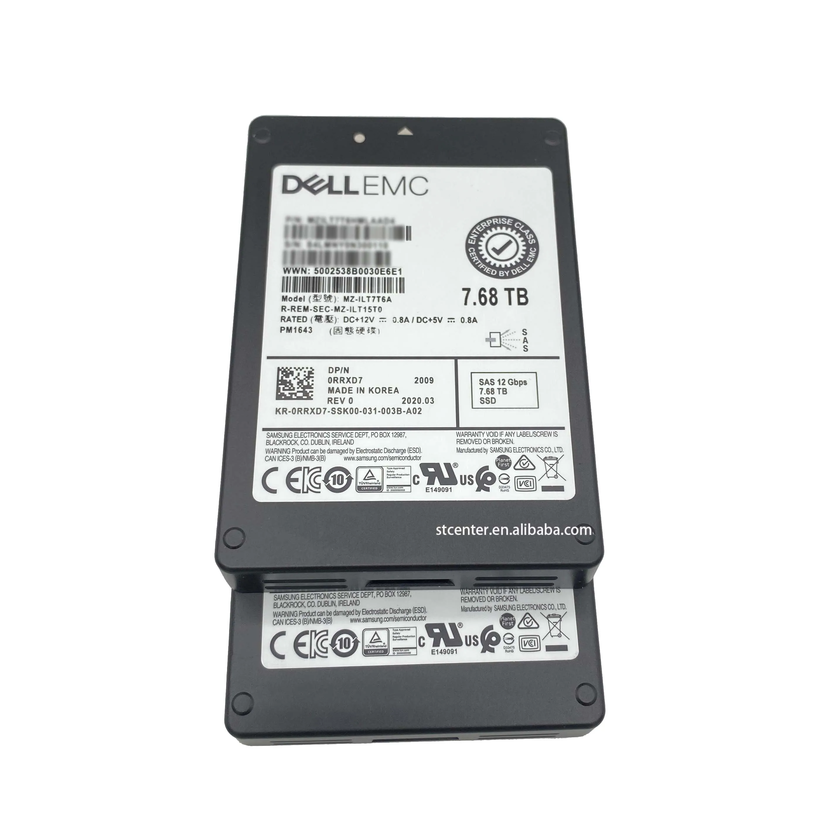 100% brand new original Dell ssd sas hard disk 15.36T 7.68tb server ssd