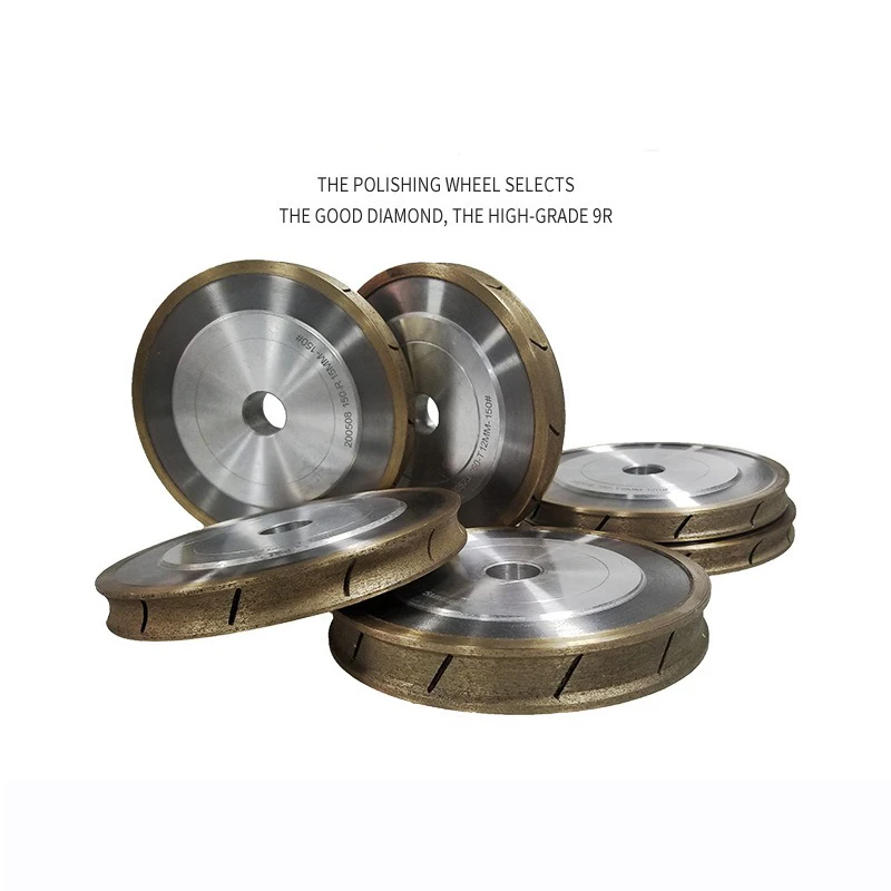 Customized Product Glass Polishing Disc Glass Diamond Wheel 120 Metal Bond Round Edge PE Diamond Grinding Wheel Polishing Disc