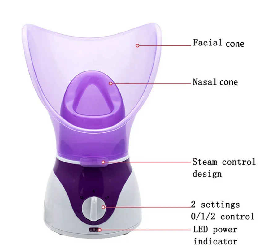 
Beauty Equipment Blackhead Nose Steamer Portable Facial Steamer Face Steamer 