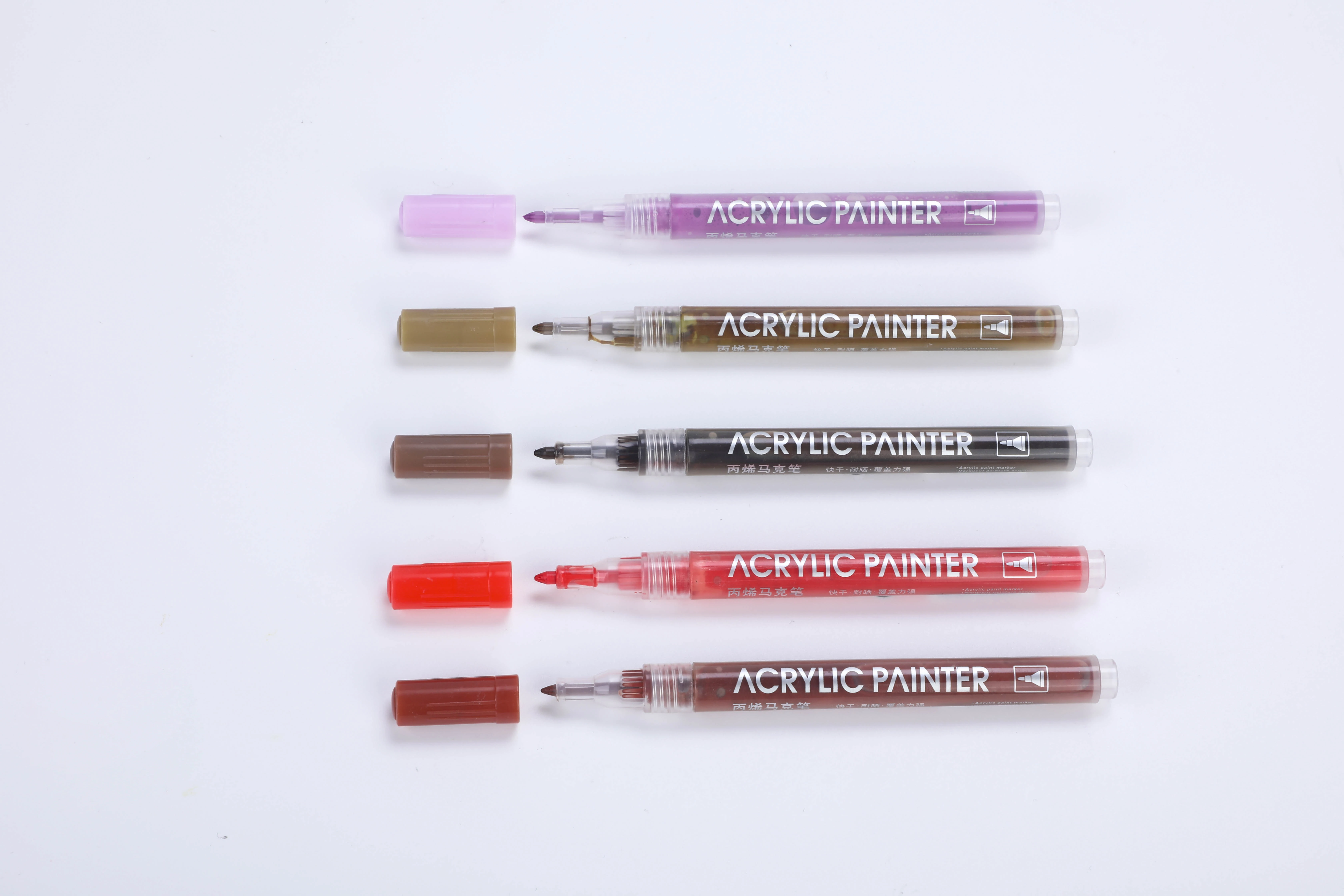 Hot Sale 12 24 36 Colors Set Multi Color Acrylic Paint Art Set Paint Pens Acrylic Markers