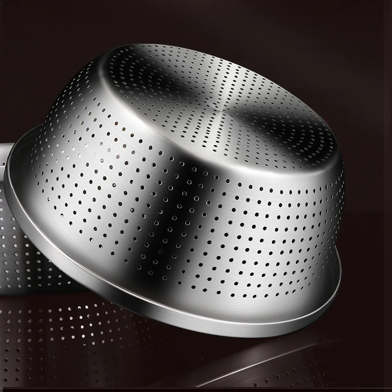 Customization Multi-Function Grater Set Stainless Steel Kitchen Colander 3 In 1 Mixing Bowl With Colander