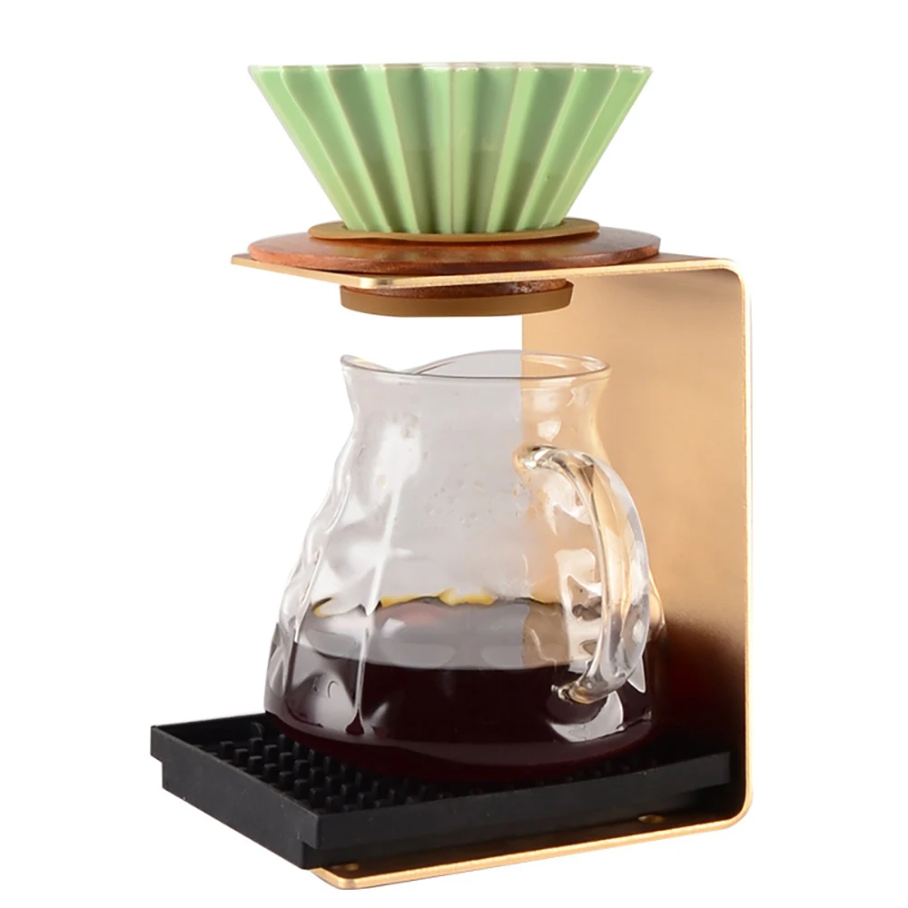 Coffee Tools Pour Over Filter Holder Metal Coffee Drip Stand Up L Shape Coffee Filter Support Rack For V60