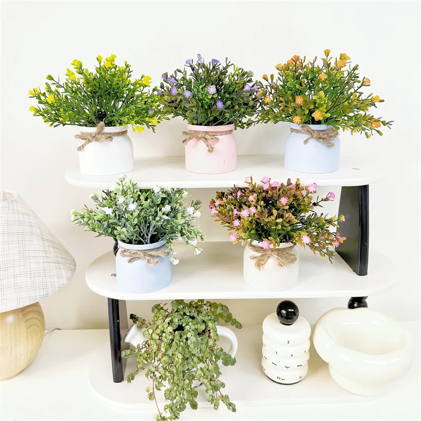 Artificial Bonsai Decoration Flowerpot Plant Desktop Decoration Starry Sky Artificial Flower Bonsai