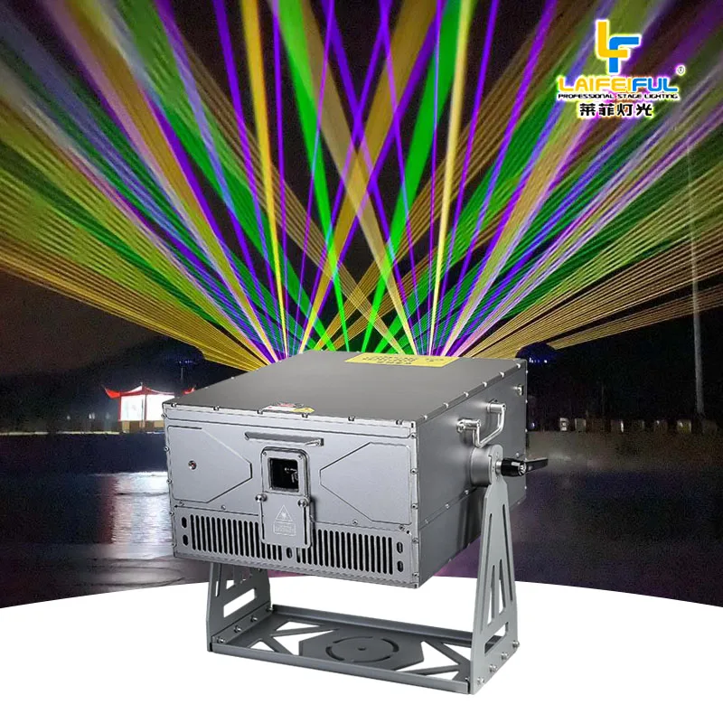 40w 40kpps Rgb Анимация Водонепроницаемый Открытый лазерный луч для ориентира осветления рекламы сцены