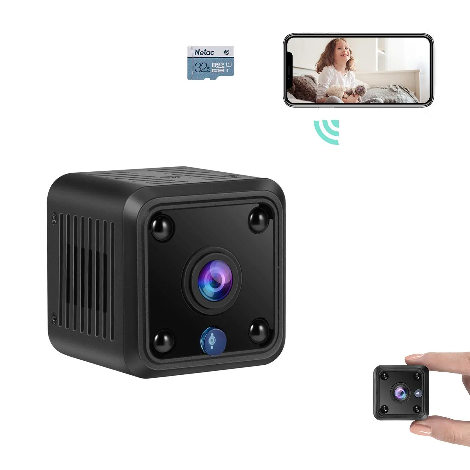 Высококачественная Беспроводная дистанционная Wifi мини 1080p 4k HD ночное видение Скрытая шпионская Микро-камера безопасности