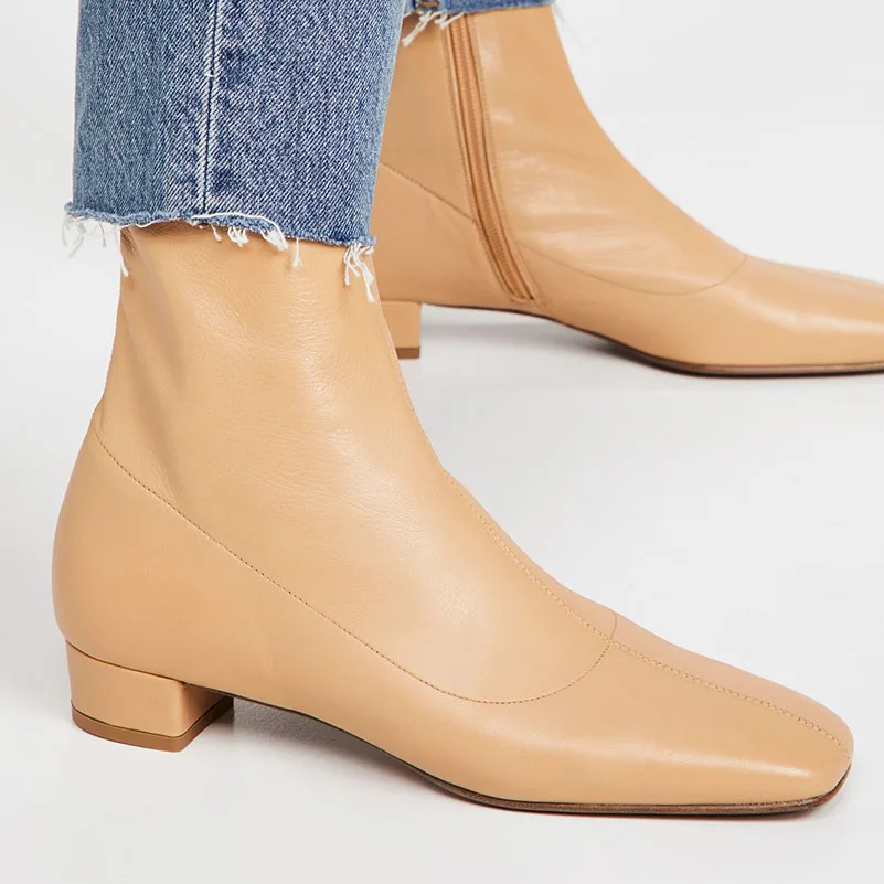 
Boots 2021 Fashion Design Genuine Leather Womens Shoes Ladies Custom Logo Boots 