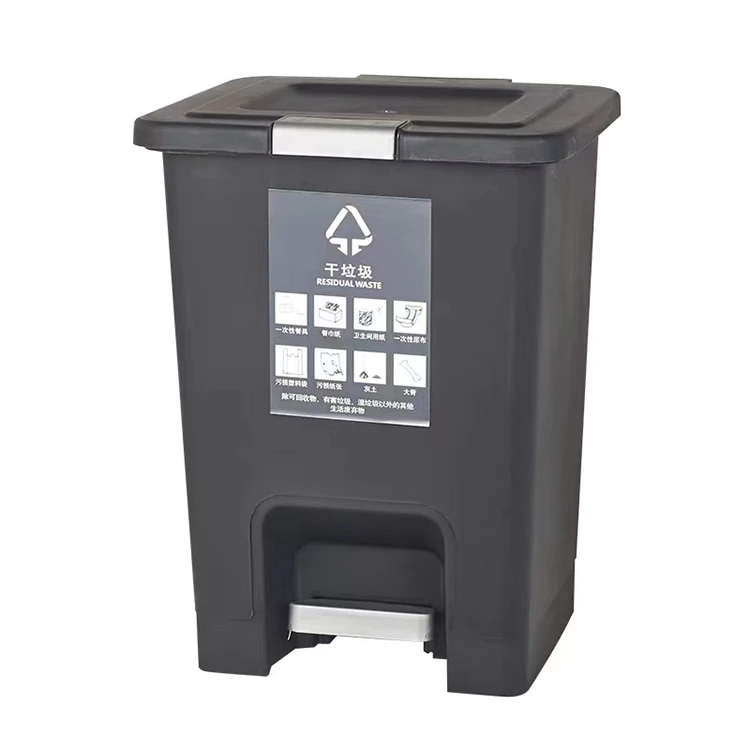 Manufacture Outdoor Wheelie Garbage Bin Hdpe Polyethylene Rectangular Wastebin Recycle Bin Waste