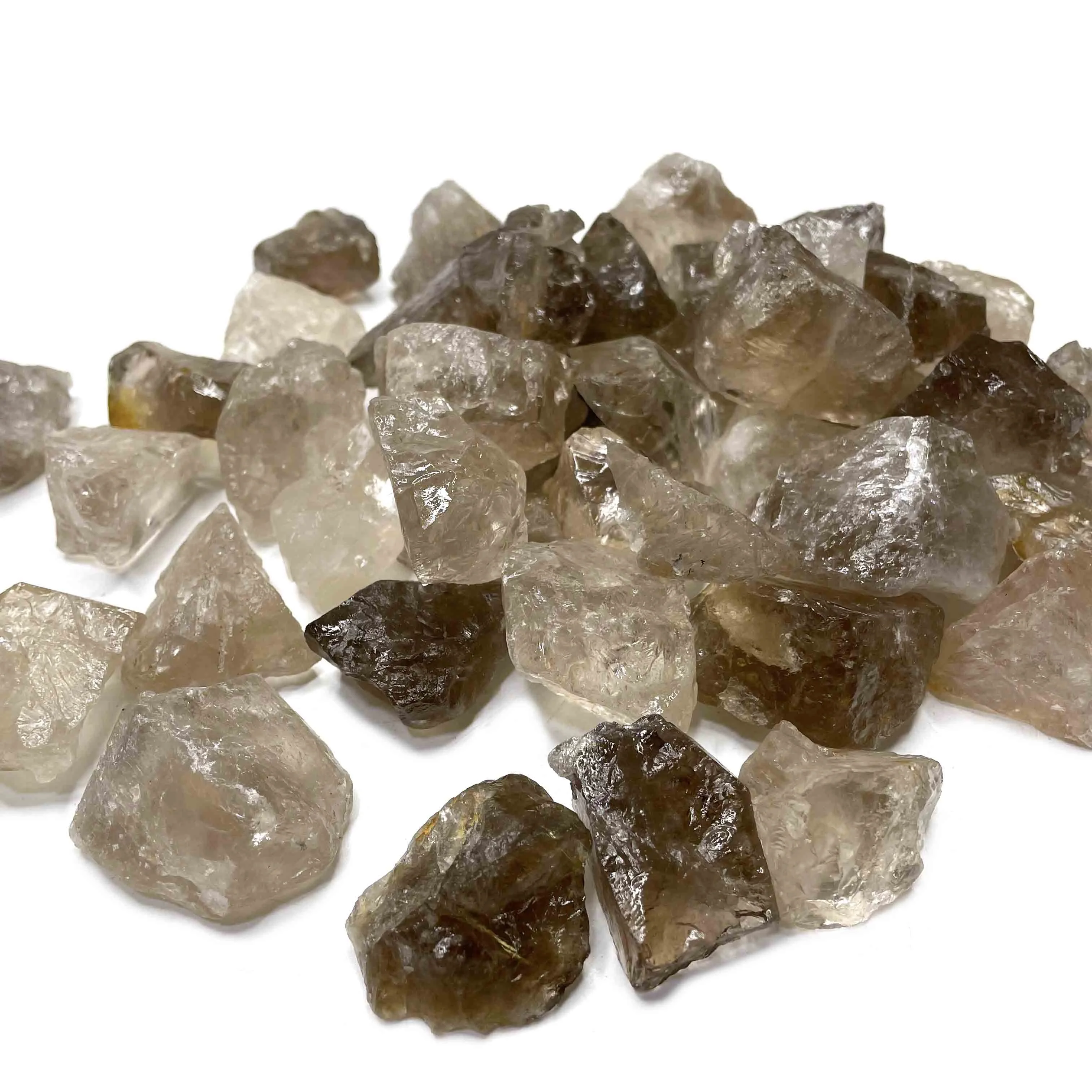 3-5CM Wholesale Spirit Natural Irregular Raw Smoky Quartz Crystal Healing Stones