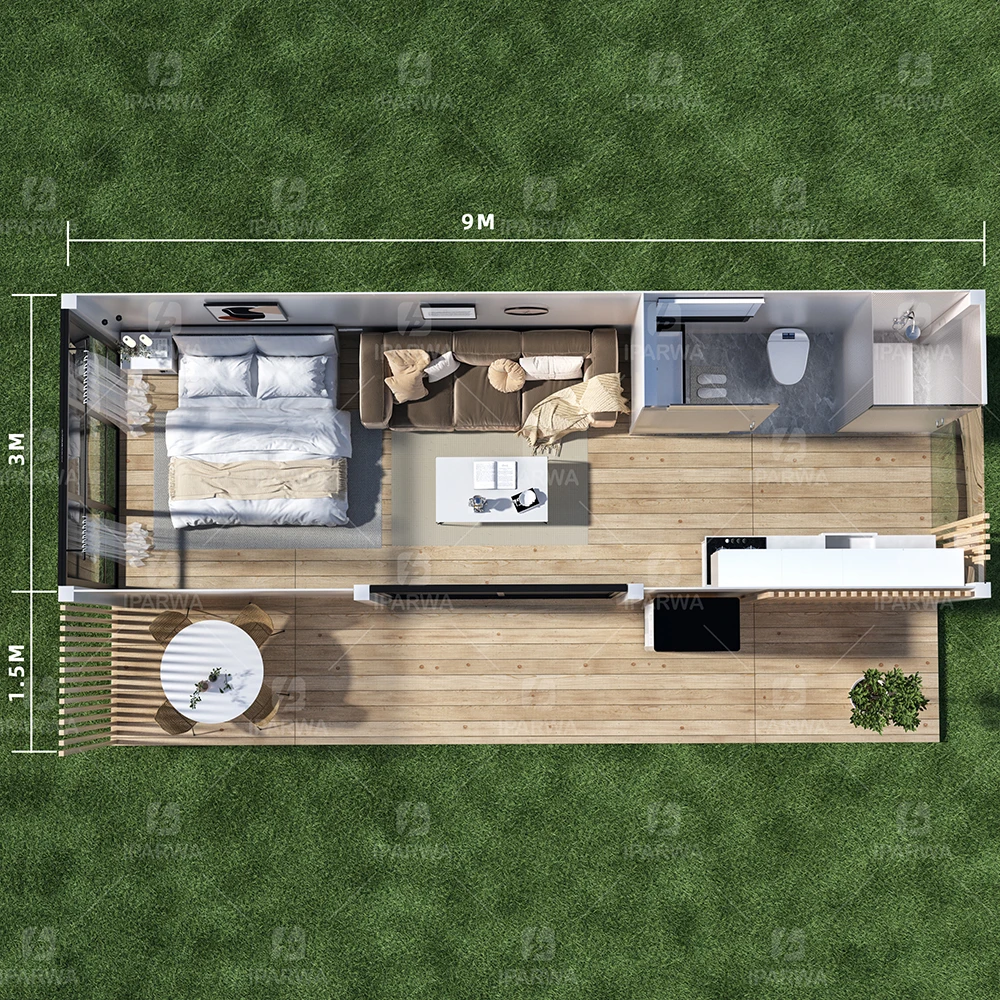 Easy Install The Low Cost Prefabricated Home Luxury Villa 2 Storey Flat Pack Modular Container