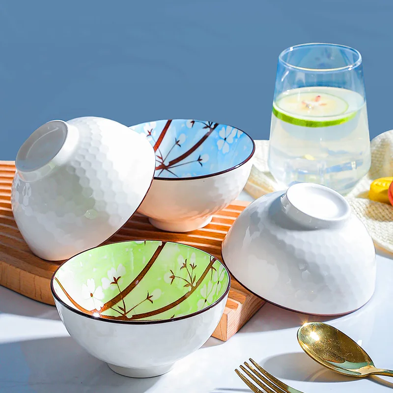 Annual fish ceramic bowl gift tableware with hand gift wedding Bowl set return opening event ceramic bowl gift dinnerware set