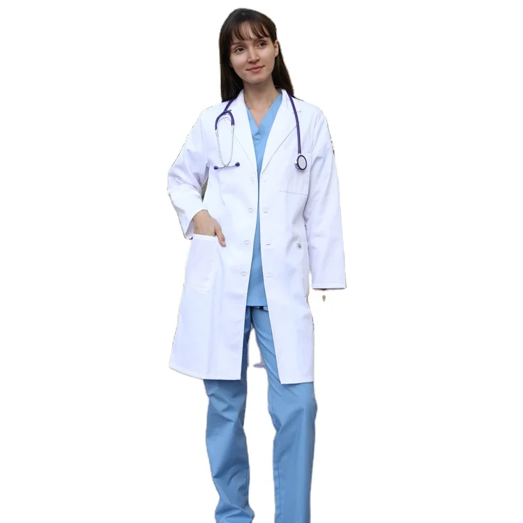 Popular Product Factory Direct Hospital Uniform Professional Unisex Doctor Wear Hi Vis Medical White Lab Coat