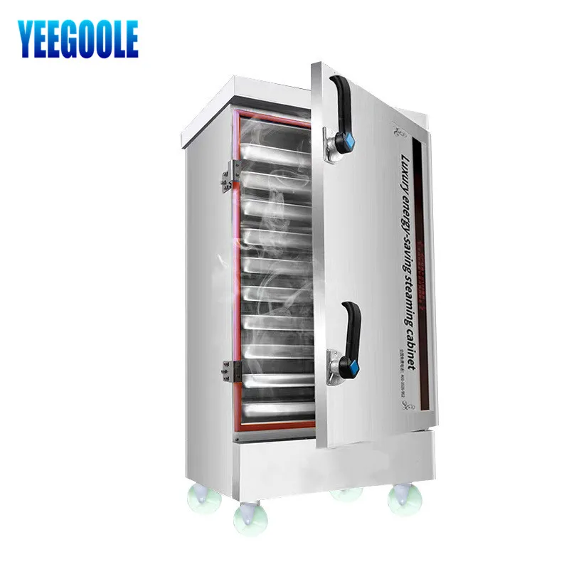 Commercial Rice Noodle Dumping Steaming Cabinet Industrial Electric Multi-purpose Food Steamers Large Stainless Steel Steamer