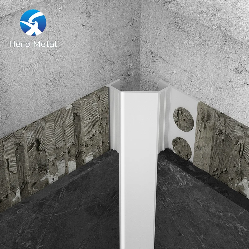 metal profile aluminium strip shower inside corner tile edging trim