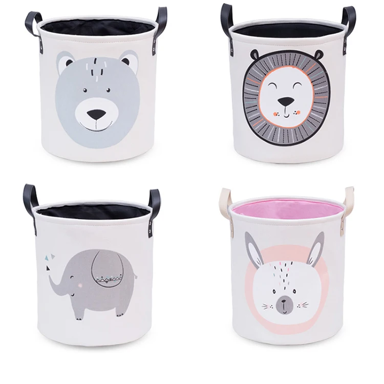 Лидер продаж, лидер продаж, холщовая ткань, хлопковая ткань, белье для хранения детских игрушек или корзина для белья, детская корзина с ручками