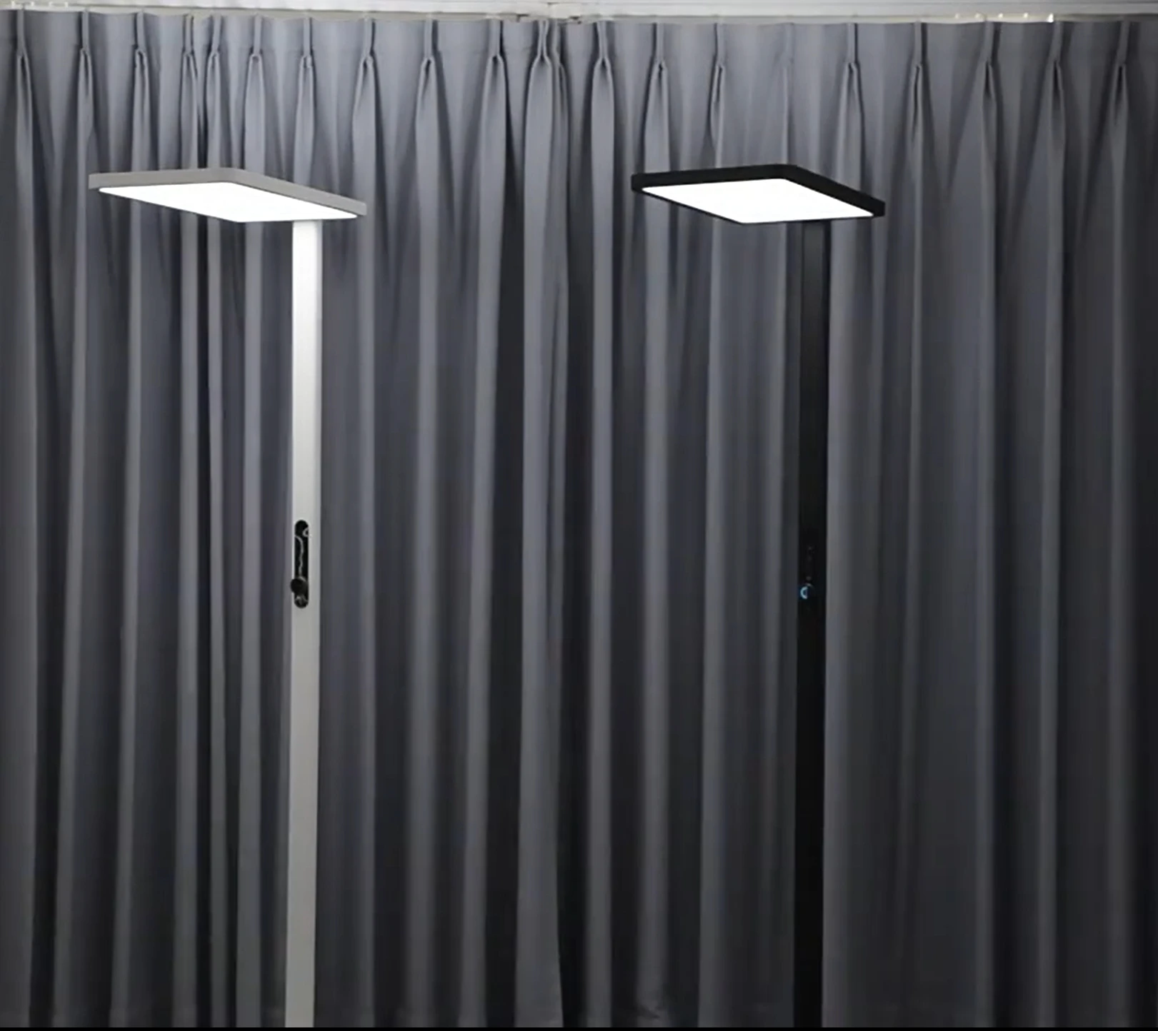 Промышленный офисный свободно стоящий светодиодный напольный светильник с алюминиевым корпусом для рабочего пространства сенсорной панелью управления