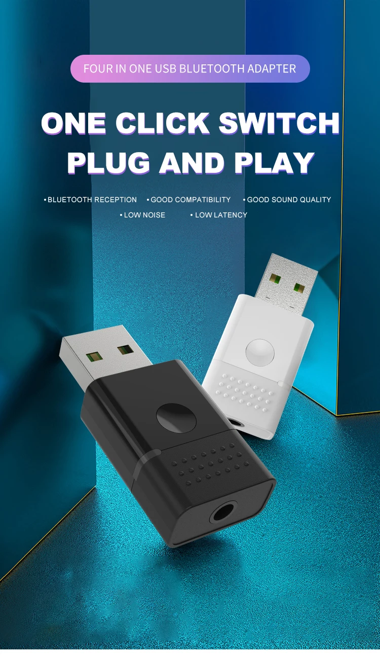 Wireless Mini Blue tooth 5.0 Adapter PC Tablet TV USB Audio Transmitter