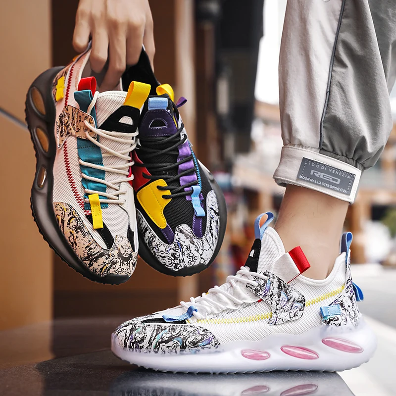 New Design Socks High Top Man Casual Shoes Sneakers Zapatos Deportivos Hombre 2023 Custom Air Platform Shoes Sneakers