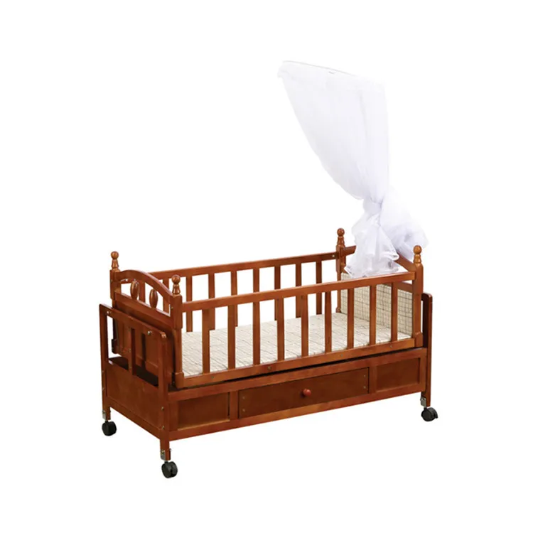 Home Furniture Modern Style Durable Baby Swing Cradle With Mosquito Net